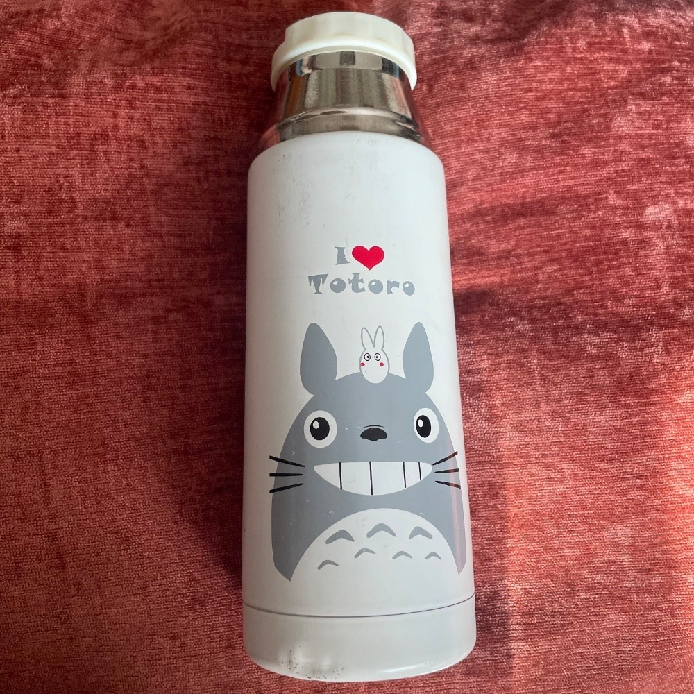 Totoro Water Bottle Insulated‎ Stainless Steel Leak Proof Kids White